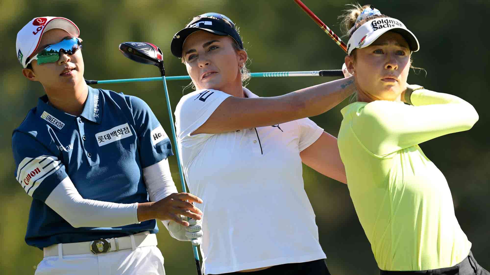 Hyo Joo Kim, Lexi Thompson and Nelly Korda
